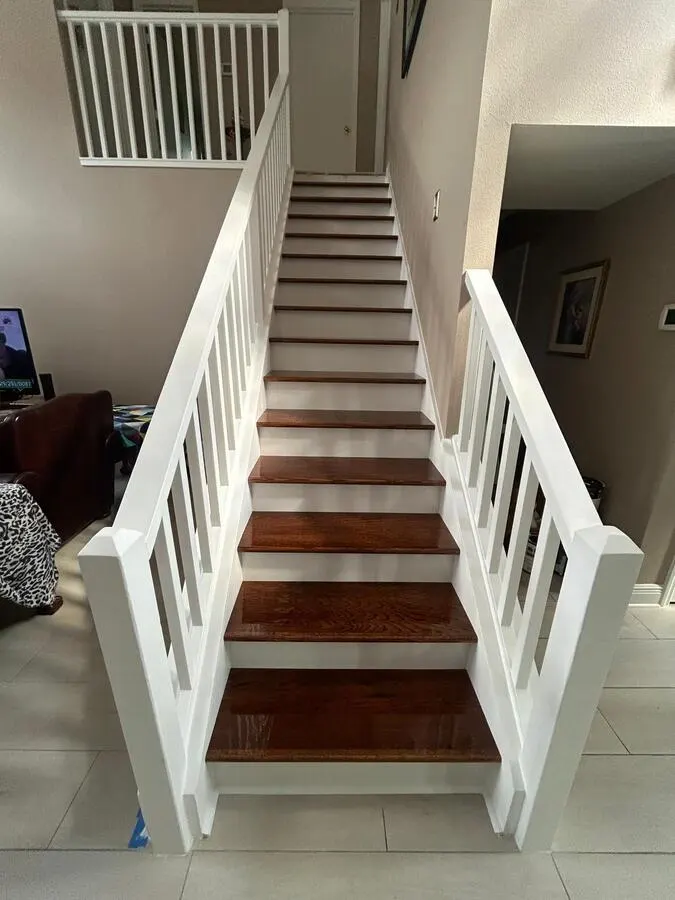 Staircase after makeover